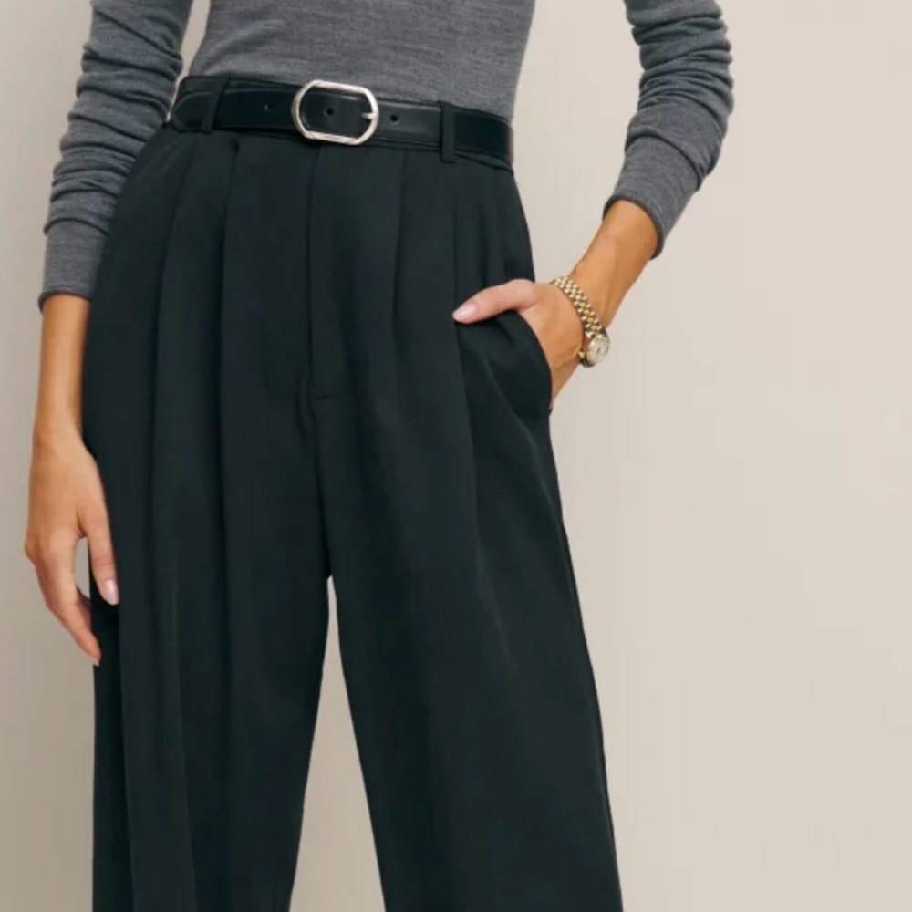 Reformation Mason Pant; Size 6; black